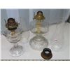 Image 6 : Antique coal oil lamps (one has a broken chimney holder)
