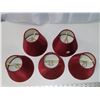 Image 2 : 5 mini burgundy lamp shades