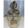 Image 4 : Glass Gallon Dazey Butter church with wooden paddles & metal lid/gear system