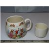 Image 5 : Decorative tea pot, Mug, "Bunnykins" cream cup & mug, Decorative match storage container