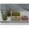 Image 1 : 3 antique Tobacco & Cigarette Tins & 2 Schell's Beer tins