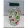 Image 3 : Vintage Glass drink dispenser with painted cherries