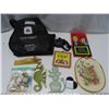 Image 1 : Lot of Assorted household items (includes: costume jewelry, retractable dog leash, "The Original Pec
