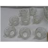 Image 4 : Decorative glass kitchen dish set: Includes serving plate, 8 cups, punch bowl & ladle.