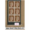 Image 1 : Hitler Head 3 Mint Block of 6 Stamps