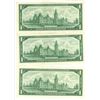 Image 2 : 3x Canadian 1867 1967 1 Dollar Bills
