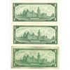 Image 2 : 3x Canadian 1867 1967 1 Dollar Bills