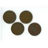 Image 1 : 4x 1933 Canadian 1 cent coins
