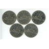 Image 1 : 5x 1972 Canadian Nickel Dollars