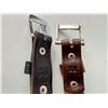 Image 2 : two tooled leather belts sizes 36 & 38 - purchased in Mexico. EUC