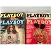 Image 2 : June, July, August + October 1978 Playboy magazines