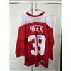 Image 1 : Detroit Dominik Hasek autographed jersey CoA, Adult Large