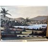 Image 1 : W Saunders tropical scene canvas