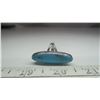 Image 1 : 925 Silver Large Blue Stone Ring, Size 6