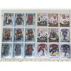 Image 2 : 18 UppderDeck & SkyBox Hockey cards: includes rookie & Prospect Cards + Binder with extra plasitc sl