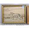 Image 3 : Lot of two vintage framed artwork - Horses signed 'Doreen M. Stead'