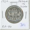Image 1 : 1950 Design in Zero Silver 50 Cents. EF-40. Nice.