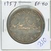 Image 1 : 1957 Silver Dollar. EF-40. Nice.