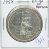 Image 1 : 1958 British Columbia Centennial Silver Dollar. EF-40 or better. Nice.