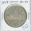 Image 1 : 1959 Silver Dollar. AU-50. Nice.
