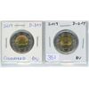 Image 1 : Lot of 2 2019 D-Day Toonies. Includes Colourized and Regular. BU.
