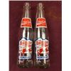 Image 1 : PAIR OF VINTAGE 89' COCA-COLA MONTANA GLASS BOTTLES