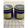 Image 2 : VINTAGE COBALT BLUE GLASS NOXZEMA CONTAINERS
