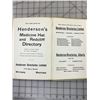 Image 8 : 1925 HENDERSON'S MEDICINE HAT AND REDCLIFF DIRECTORY HARDCOVER BOOK