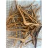 Image 1 : LOT OF WOODEN CLOTHES HANGERS