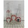 Image 1 : VINTAGE CALGARY GINGER ALE BOTTLES AND DRINKING GLASS