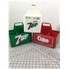 Image 1 : VINTAGE COKE AND 7UP CARRIERS