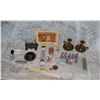 Image 1 : Assorted Collectibles  Bathroom Set is metal, Whistle is Acme City Whistle Patent