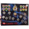 Image 1 : Canada 125 Quarter Set