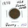 Image 1 : 1898 USA Indian Head Penny