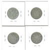 Image 2 : 1903, 1904, 1905, 1906 Canadian Silver Twenty-Five Cent Coins (4)