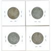 Image 2 : 1934, 1935, 1936, 1937 Canadian Silver Twenty-Five Cent Coins (4)