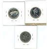 Image 2 : 1967 Canadian Silver Twenty-Five Cent Coins (2), 1968 Canadian Twenty-Five Cent Coin