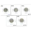 Image 1 : 1914, 1915, 1916, 1917, 1918 Canadian Silver Ten Cent Coins (5)