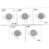 Image 1 : 1939, 1940, 1942, 1943, 1944 Canadian Silver Ten Cent Coins (5)