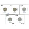 Image 1 : 1945, 1946, 1947, 1947 ML, 1948 Canadian Silver Ten Cent Coins (5)