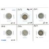 Image 1 : 1912, 1913, 1914, 1915, 1916, 1917 Canadian Silver Five Cent Coins (6)