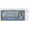 Image 1 : 1954 Bank of Canada Five Dollar Bank Note - Devil's Face