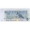 Image 2 : 1986 Bank of Canada Five Dollar Bank Note