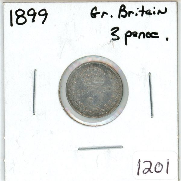 1899 Great Britain Three Pence