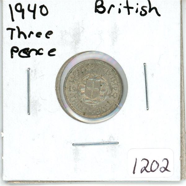 1940 British Three Pence