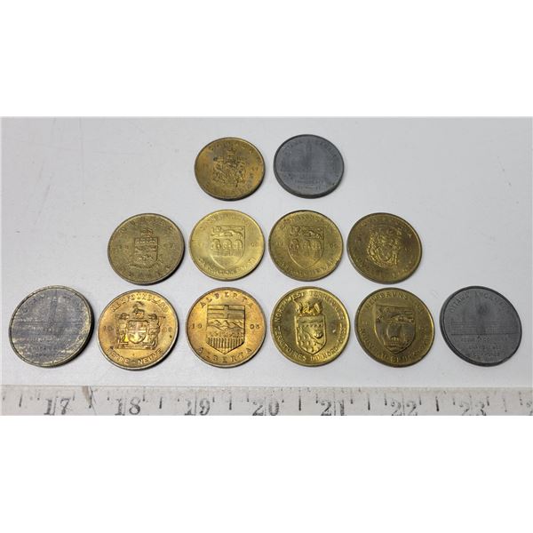 12 Provincial Medallion Coins