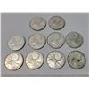 Image 1 : 10 King George Twenty-Five Cent Silver Coins in Bag