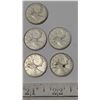 Image 3 : 10 King George Twenty-Five Cent Silver Coins in Bag