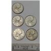 Image 3 : 10 King George Twenty-Five Cent Silver Coins in Bag