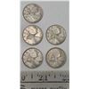 Image 3 : 1948 10 King George Twenty-Five Cent Silver Coins in Bag